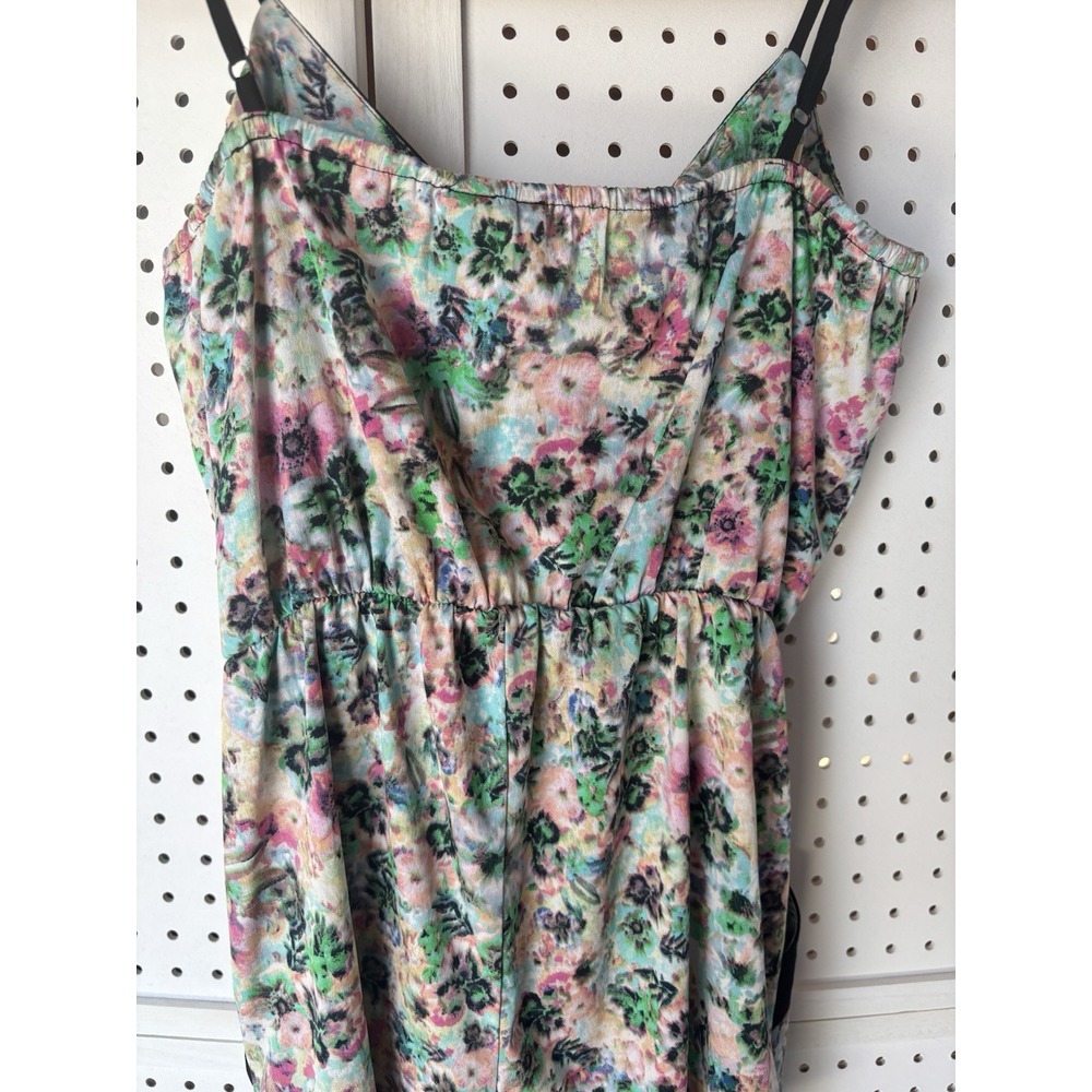 Fire Los Angeles Women's‎ Small Colorful Romper Shortall V-Neck Tank Cute - Picture 10 of 11